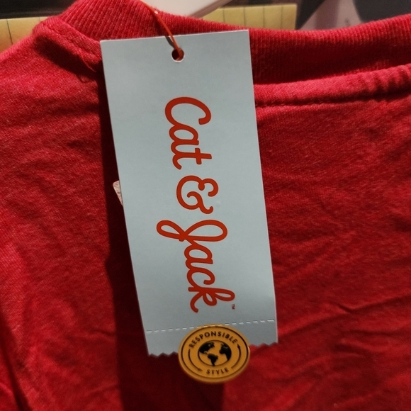 Cat & Jack Monster Truck Christmas Tree Long Sleeve Tee T-hirt Boy's Large 12-14 - Picture 6 of 7